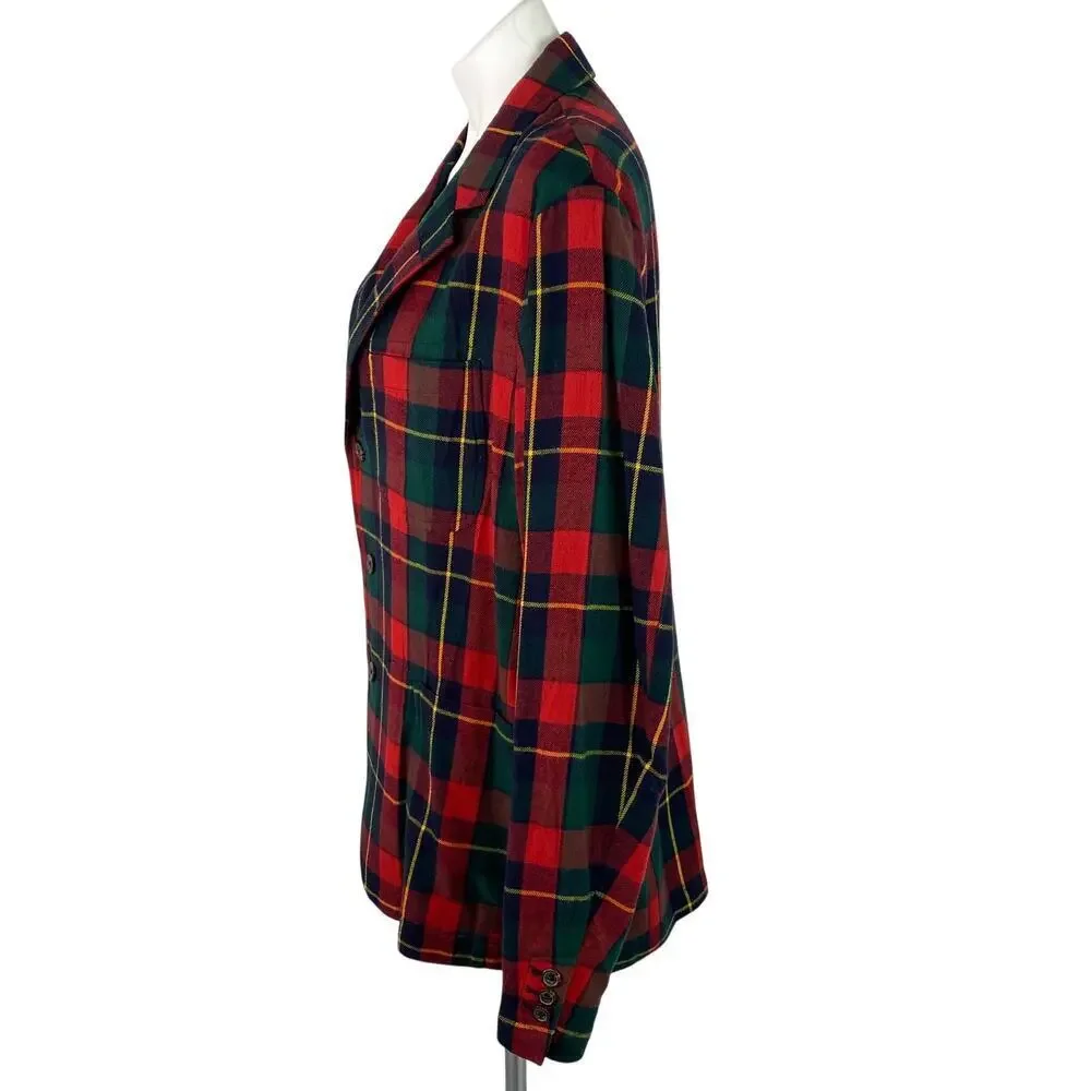Polo Ralph Lauren Blazer Jacket Plaid Cotton Ultra Lightweight Men's Size XL